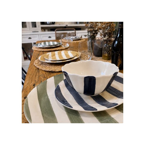 Set X12 Plato28cm Plato22cm Bowl16cm Colores Big Buda Home Variados Rayas