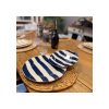 Set X4 Plato Postre 22 Cm Rayas De Colores Big Buda Home Variado Rayas