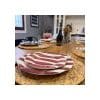 Set X4 Plato Postre 22 Cm Rayas De Colores Big Buda Home Variado Rayas