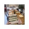 Set X4 Plato Postre 22 Cm Rayas De Colores Big Buda Home Variado Rayas