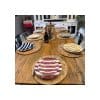 Set X4 Plato Postre 22 Cm Rayas De Colores Big Buda Home Variado Rayas