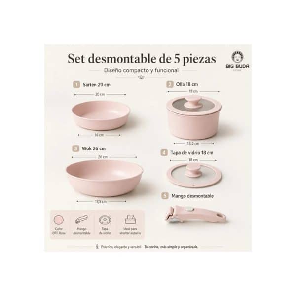 woocommerce-139.jpg Batería Ollas Y Sartén Set 5 Antiadherente Mango Desmontable Rosa Pastel