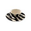 Set X12 Plato28cm Plato22cm Bowl16cm Byn Big Buda Home Negro Rayas