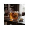 Taza 260 Ml De Diseño Tea Big Buda Home Marrón Liso Con Lineas