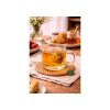 Taza 260 Ml De Diseño Tea Big Buda Home Marrón Liso Con Lineas