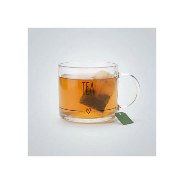 Taza 260 Ml De Diseño Tea Big Buda Home Marrón Liso Con Lineas