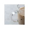 Taza 300 Ml Con Corazones De Diseño Big Buda Home Marrón Liso Con Lineas