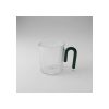 Taza 350 Ml Con Manija De Color Negro Big Buda Home Marrón Liso Con Lineas