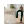 Taza 350 Ml Con Manija De Color Verde Big Buda Home Marrón Liso Con Lineas