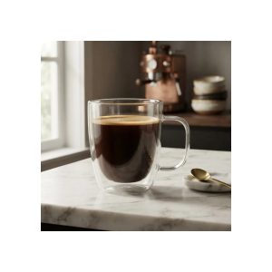 Taza Doble Vidrio Tendencia 450 Ml Big Buda Home Mix Liso
