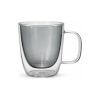 Taza Doble Vidrio Tendencia Gris 450 Ml Big Buda Home Mix Doble Vidrio