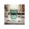 Taza Doble Vidrio Tendencia Turquesa 450 Ml Big Buda Home Mix Doble Vidrio