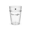 Vaso De Vidrio 100 Ml Love Coffee Big Buda Home Gris