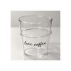 Vaso De Vidrio 100 Ml Love Coffee Big Buda Home Gris