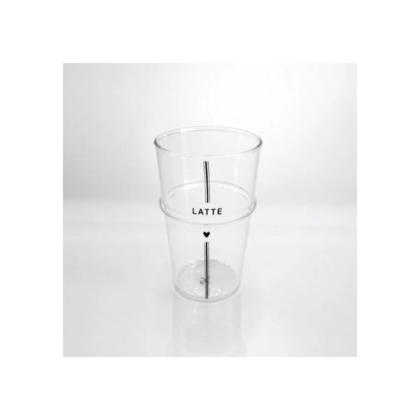 Vaso De Vidrio 400 Ml Late Big Buda Home Gris