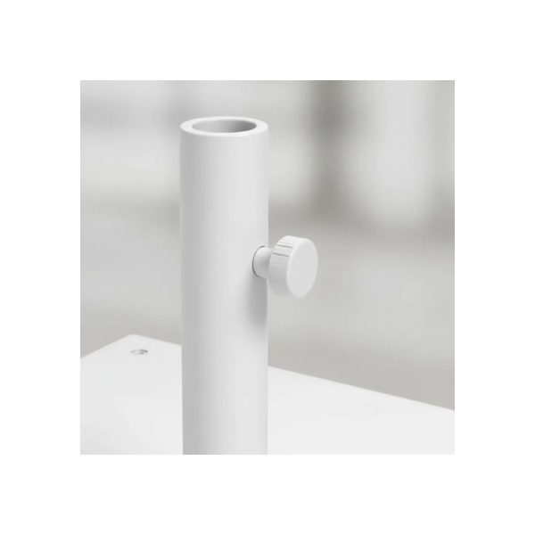 Base De Sombrilla Cuadrada De Diseño Blanca Big Buda Home Blanco Cuadrada Blanca