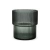 Vaso De Vidrio Gris 310 Ml Escalonado Big Buda Home Gris