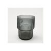 Vaso De Vidrio Gris 310 Ml Escalonado Big Buda Home Gris