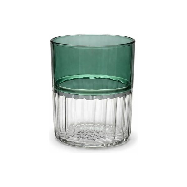 Vaso De Vidrio Verde 200 Ml Vintage Big Buda Home Verde