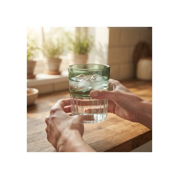 Vaso De Vidrio Verde 200 Ml Vintage Big Buda Home Verde