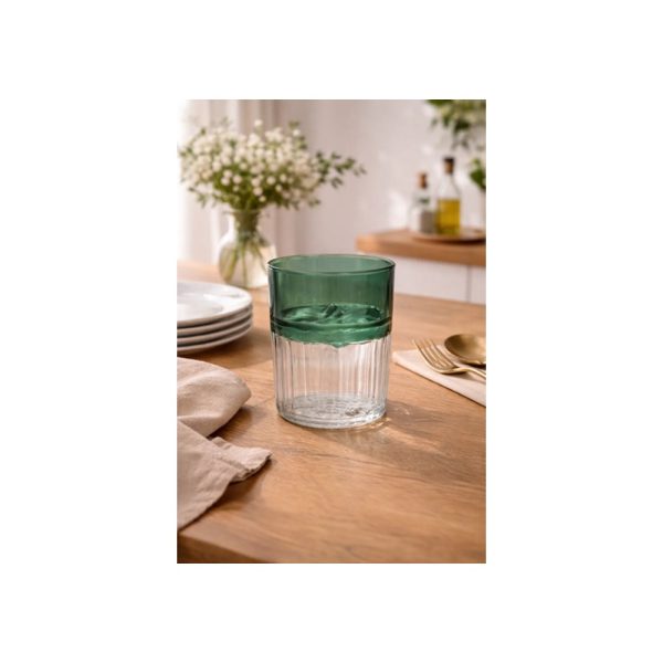 Vaso De Vidrio Verde 200 Ml Vintage Big Buda Home Verde