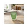 Vaso Doble Vidrio  Verde 350 Ml Tendencia Big Buda Home Verde
