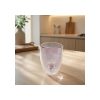Vaso Doble Vidrio Rosa 350 Ml Tendencia Big Buda Home Rosa