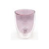 Vaso Doble Vidrio Rosa 350 Ml Tendencia Big Buda Home Rosa
