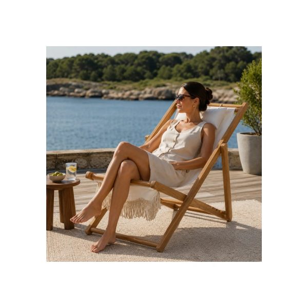 Reposera Big Buda Home De Diseño Color Blanca Celeste