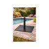 Base De Sombrilla Cuadrada De Diseño Negra Big Buda Home Negro Cuadrada Negra