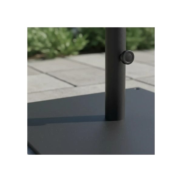 Base De Sombrilla Cuadrada De Diseño Negra Big Buda Home Negro Cuadrada Negra