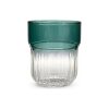 Vaso De Vidrio Verde 350 Ml Vintage Escalonado Big Buda Home Verde