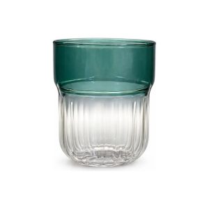 woocommerce-86.jpg Vaso De Vidrio Verde 350 Ml Vintage Escalonado Big Buda Home Verde