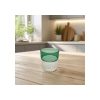 Vaso De Vidrio Verde 350 Ml Vintage Escalonado Big Buda Home Verde