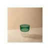 Vaso De Vidrio Verde 350 Ml Vintage Escalonado Big Buda Home Verde