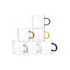 6 Tazas 130 Ml De Diseño Con Manijas De Color Big Buda Home Mix Liso